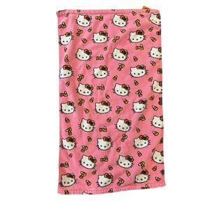 Hello Kitty Pink Halloween Hand Towel Candy Corn